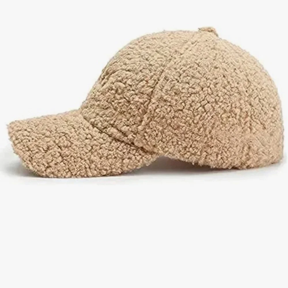 Fo-lambs wool Baseball Cap in Tan — Everyday Textured Hat
